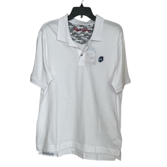 Robert Graham Other - Robert Graham white classic fit polo shirt sz L